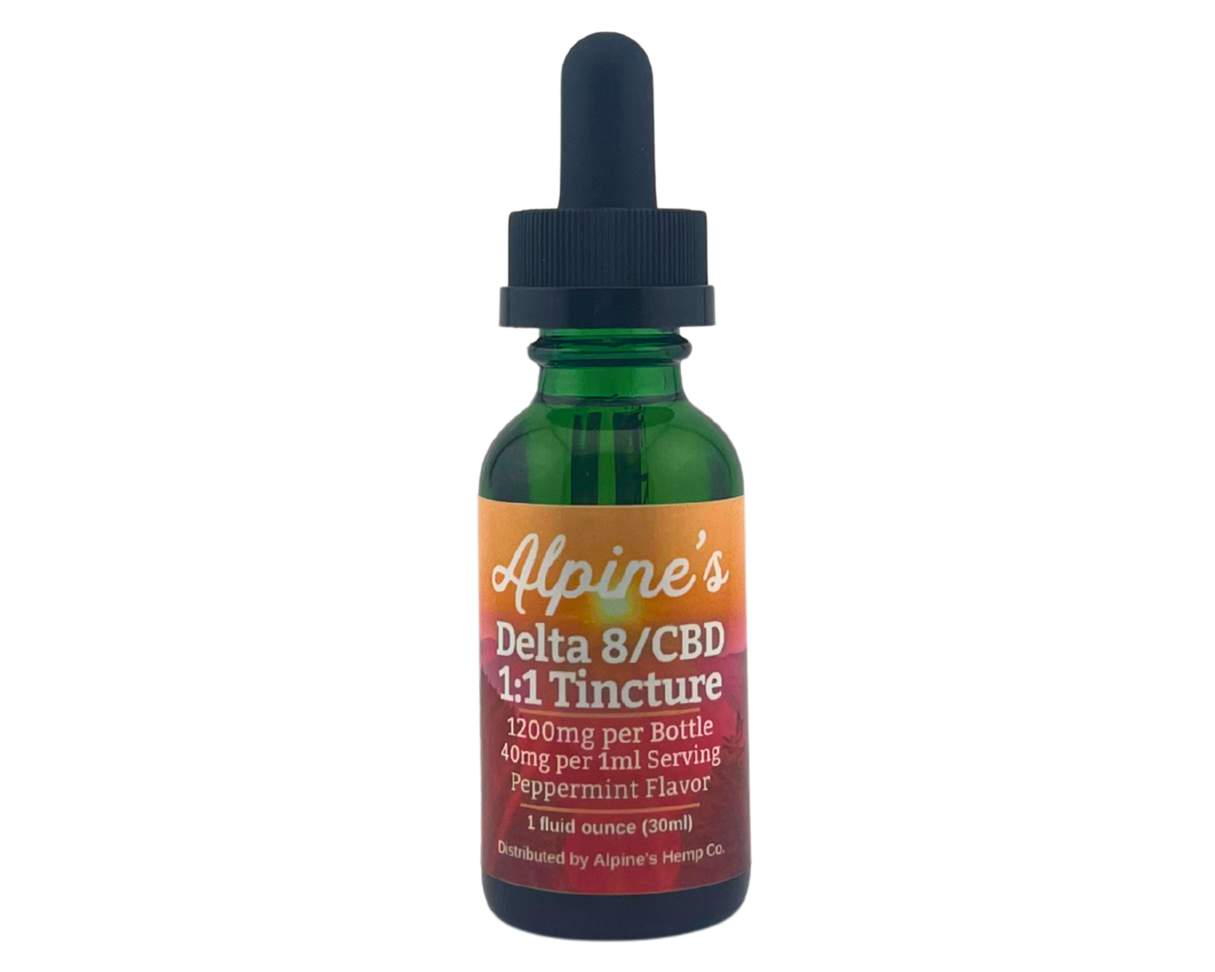 Alpine's 1200mg Delta 8:Full Spectrum 1:1 Tincture