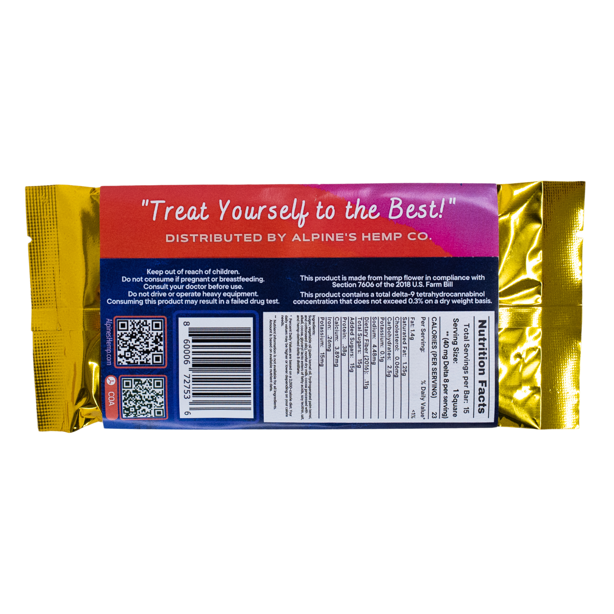 Delta 8 Chocolate Bar